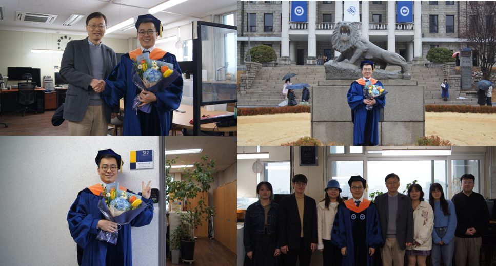 2024년 02월 21일 동천우 박사가 졸업하였습니다. 축하합니다.